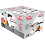 SKB SUS304 3Ply Stainless Steel Pressure Cooker With Long Handle - Image 3