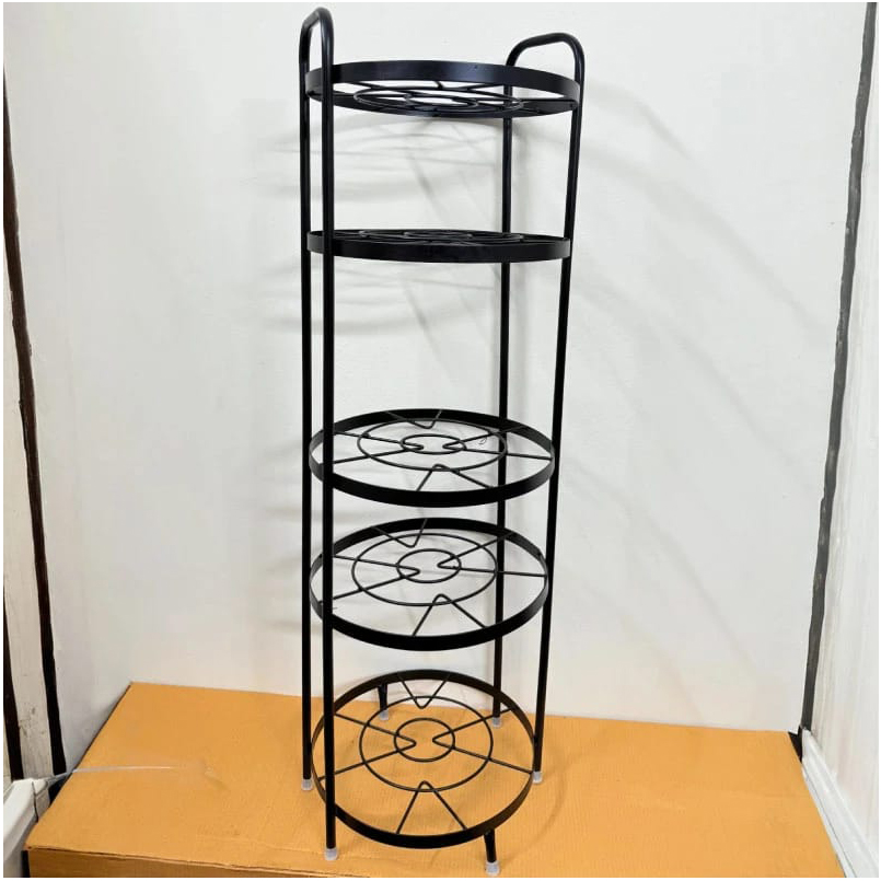 2 Stainless Steel 5 Layer Kitchen Pot Rack - Image 1