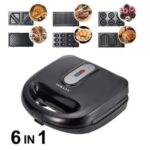 New Sokany 6-in-1 Waffle Maker, Grill, Toaster, Sandwich Maker