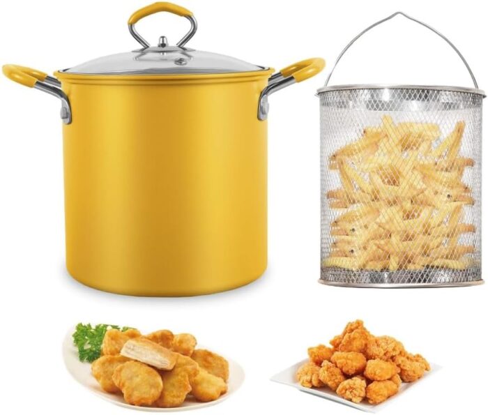 2L Multi-Function Deep Fryer Pot with Basket – Induction & Gas Compatible Frying Pot - Image 3