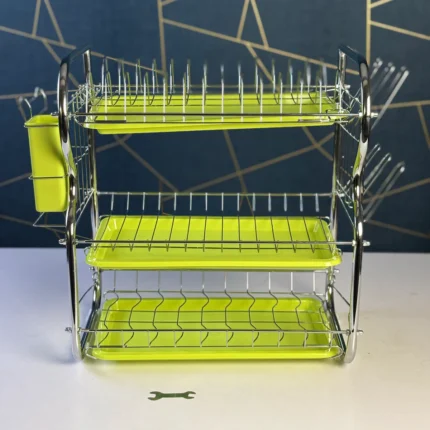 3 Layer Dish Rack –Smart & Spacious Kitchen Organizer