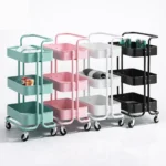 3 Layer Portable Kitchen Trolley Rack
