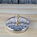 Stainless Steel Laser Printed Jug 2 Litre with Brass Strip - Image 2