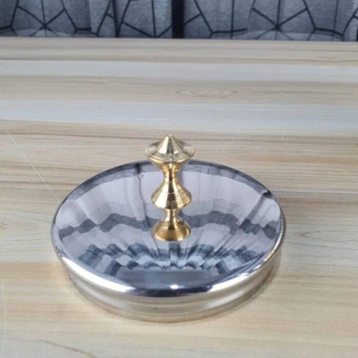 Stainless Steel Laser Printed Jug 2 Litre with Brass Strip - Image 2