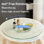 Tempered Glass Lazy Susan Turntable For Dining Table - Image 2