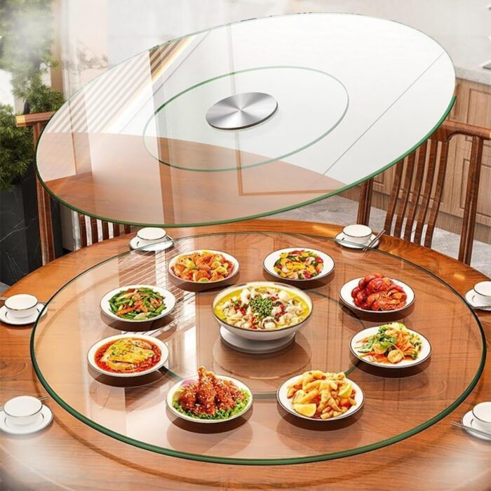 Tempered Glass Lazy Susan Turntable - Image 3