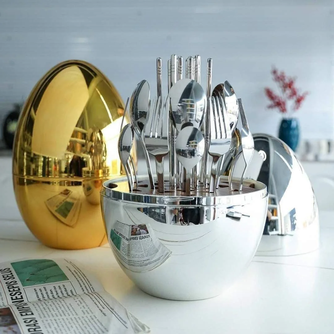 61fx4g90xcL._AC_SL1080_.webp 24-piece golden egg cutlery set - Image 1