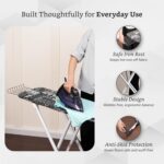 Foldable & Height Adjustable Press Board Iron Stand with Heat Resistant Holder/Tray for Home - Image 6