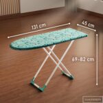 Foldable & Height Adjustable Press Board Iron Stand with Heat Resistant Holder/Tray for Home - Image 4