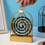 Metal Mosquito Coil Holder Birdcage Incense Rack Home Decoration
