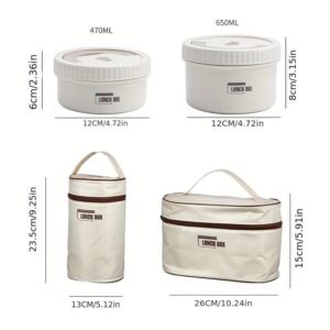 3/4 Tier Smart Lunch Box Set | Stainless Steel Food Container Portable Leakproof Tiffin Box with Carry Bag