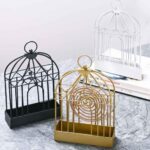 Metal Mosquito Coil Holder Birdcage Incense Rack Home Decoration - Image 3