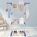 3 Tier Foldable Stainless Steel Clothes Drying Rack