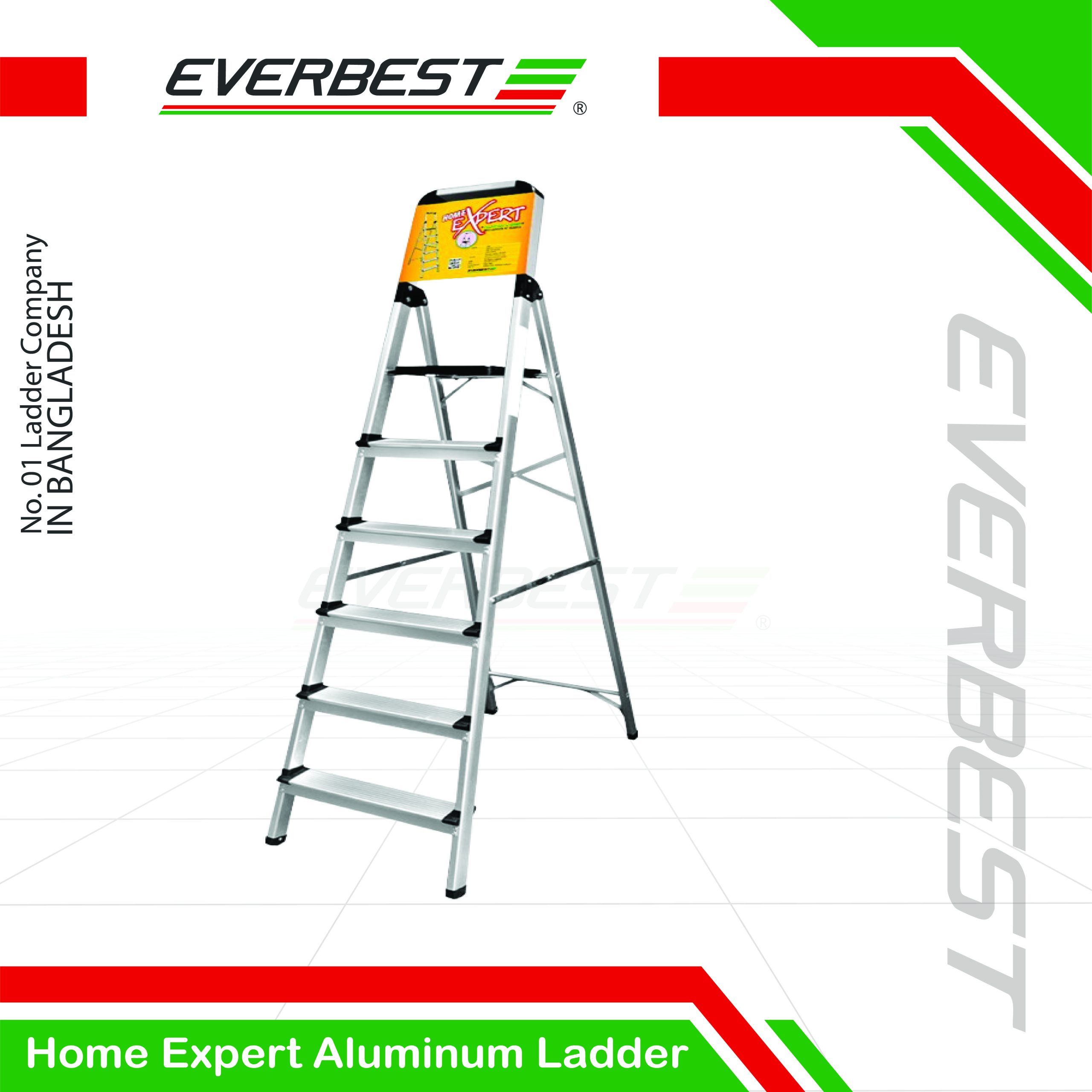 Home-Expert-Aluminum-Ladder-02-scaled-1.jpg Home Expert Aluminium Ladder (3–10 Steps) – Everbest Ladder - Image 1