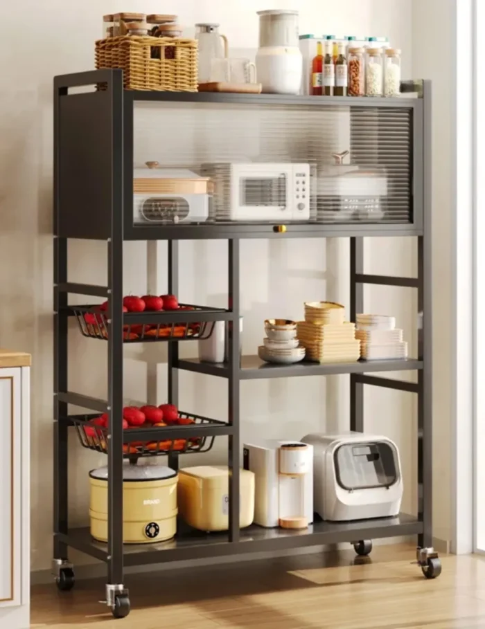 Floor Standing Kitchen Storage Rack – স্মার্ট কিচেন অর্গানাইজার - Image 3