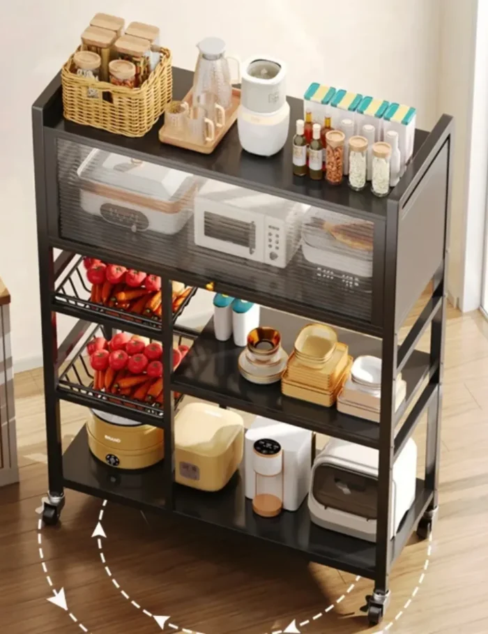Floor Standing Kitchen Storage Rack – স্মার্ট কিচেন অর্গানাইজার - Image 4