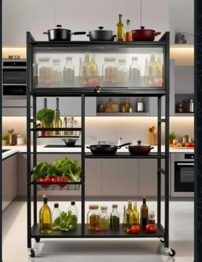 Floor Standing Kitchen Storage Rack – স্মার্ট কিচেন অর্গানাইজার - Image 5