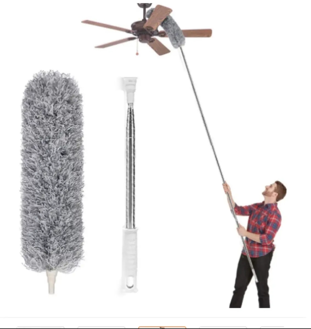 S992a58a55c1349679b6e3cb9a66cc66a2 Extendable Microfiber Duster | Telescopic Dust Cleaning Brush