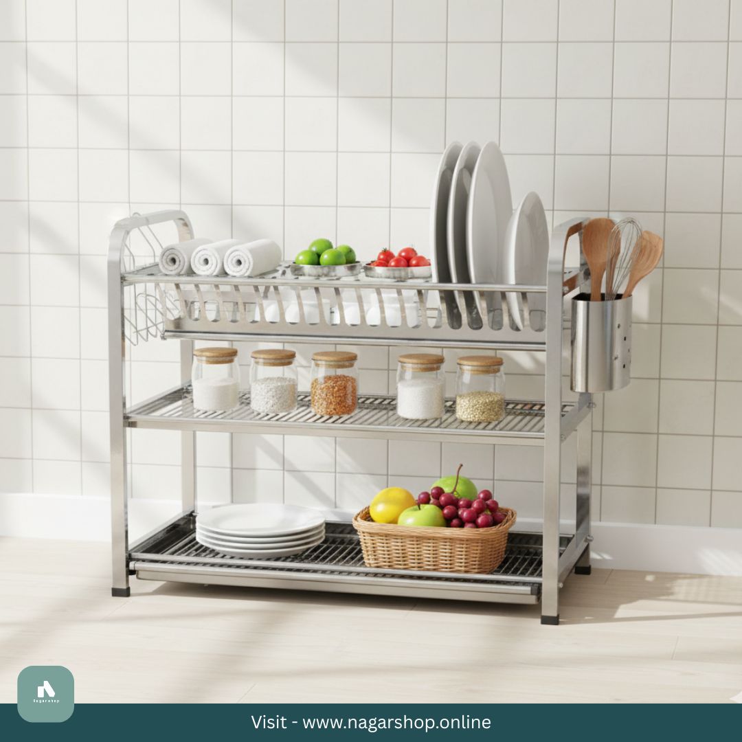 SKB-3-Layer-Stainless-Steel-Dish-Rack-18-20-Plate.jpg SKB 3-Layer Stainless Steel Dish Rack 18 & 20 Plate - Image 1