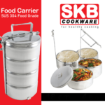 SKB Food Grade Stainless Steel Lunch Box (Food Carrier) - 14*4 - (FC4B-14)