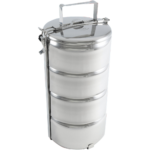 SKB Food Grade Stainless Steel Lunch Box (Food Carrier) - 14*4 - (FC4B-14) - Image 3