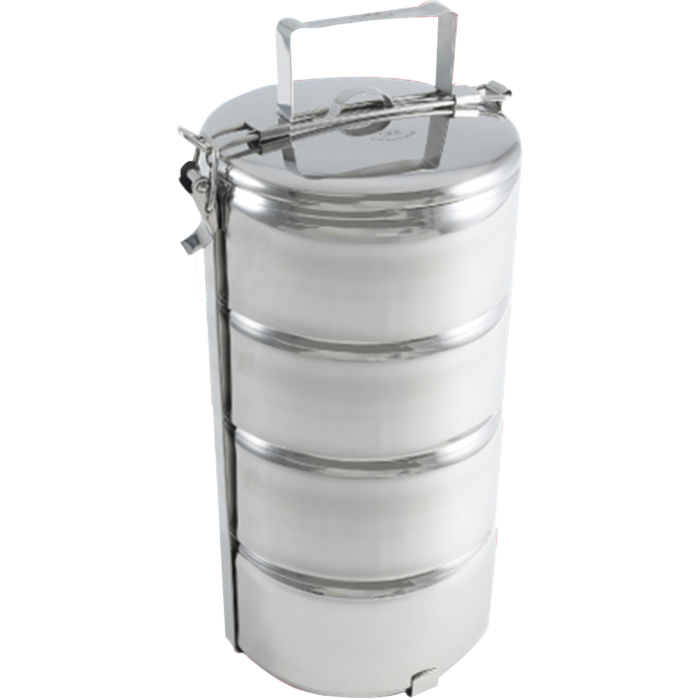 SKB Food Grade Stainless Steel Lunch Box (Food Carrier) - 14*4 - (FC4B-14) - Image 3