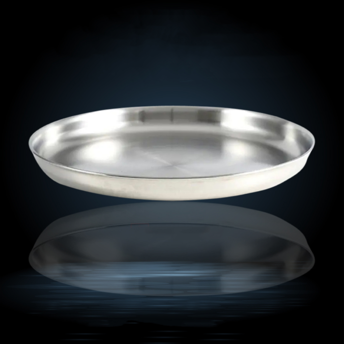 SKB Food Grade Stainless Steel Plate 26 cm - Silver - P-26 - Image 2
