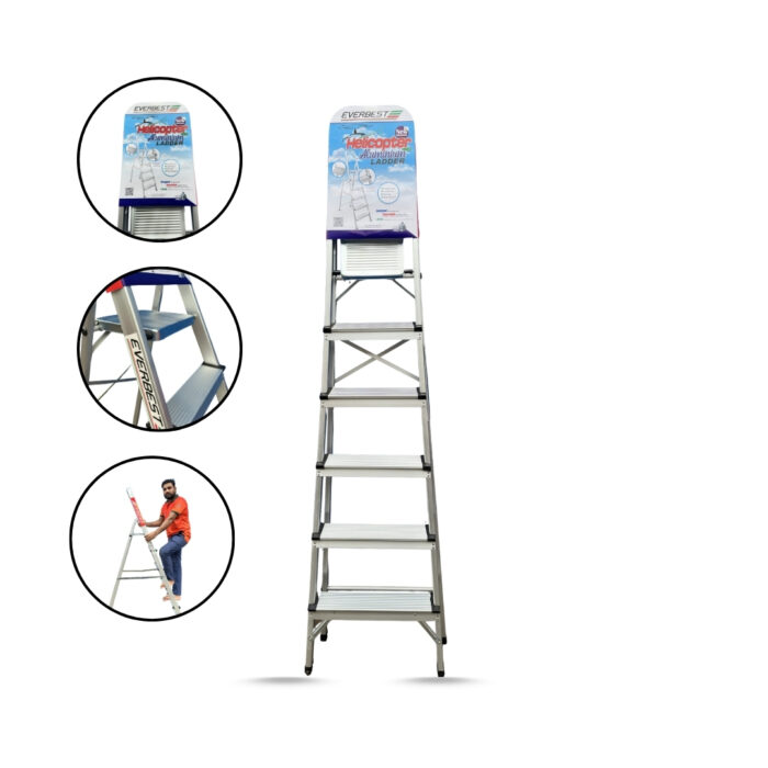 Helicopter Platform Aluminium Ladder (3–10 Steps) – Everbest Ladder - Image 3