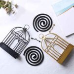 Metal Mosquito Coil Holder Birdcage Incense Rack Home Decoration - Image 2