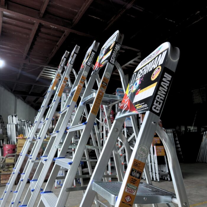 Germani Aluminium Step Ladder (4–9 Steps) | Everbest Ladder - Image 3